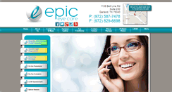 Desktop Screenshot of epiceyecare.com