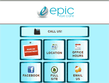 Tablet Screenshot of epiceyecare.com